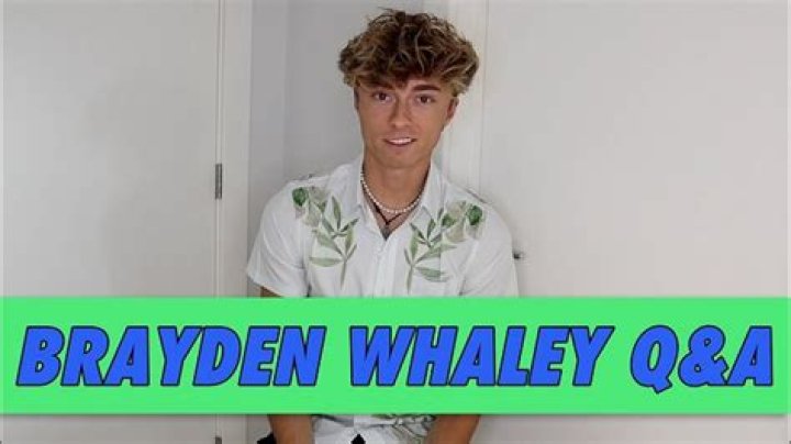 Brayden Whaley Height, Weight, Net Worth, Age, Birthday, Wikipedia, Who, Nationality, Biography